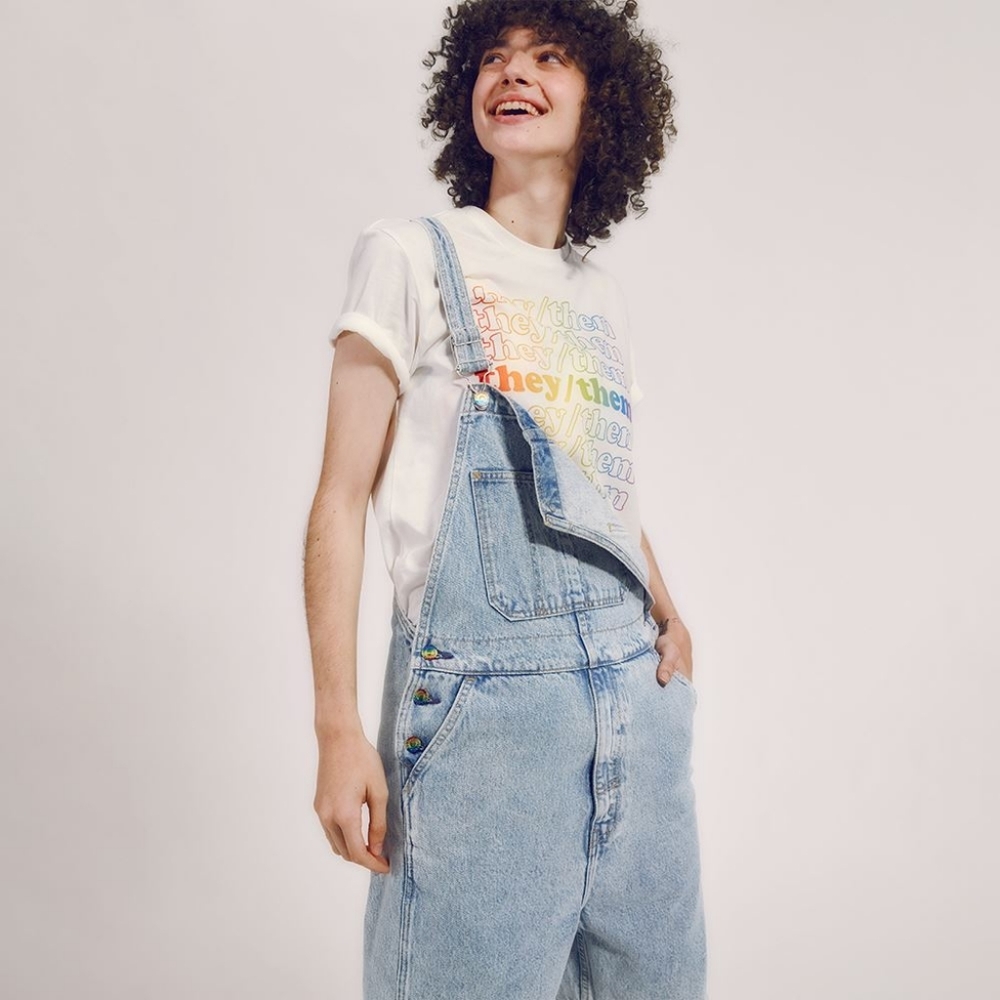 Women/Men LEVI'S PRIDE LIBERATION SHORTALLS - Picture 3 of 16